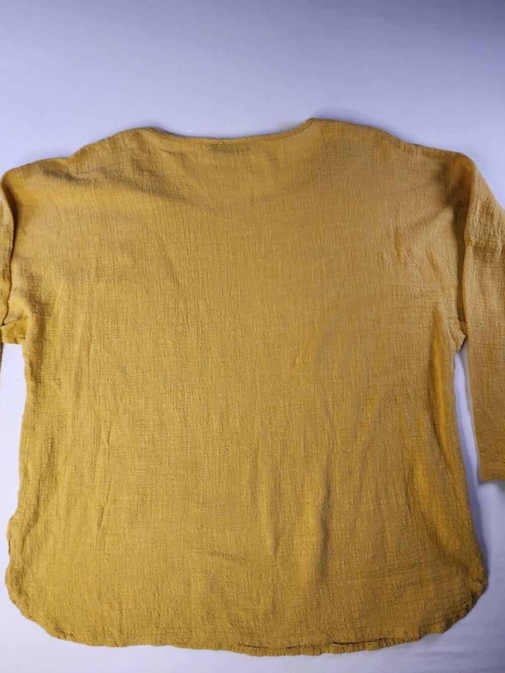 ZANZEA Boxy Pocket Top Yellow, Size 4XL Oversized Cotton Blouse - Picture 6 of 10